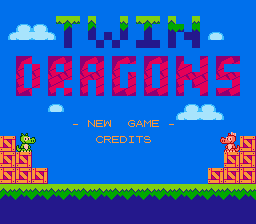 Twin Dragons (Homebrew) — Title screen